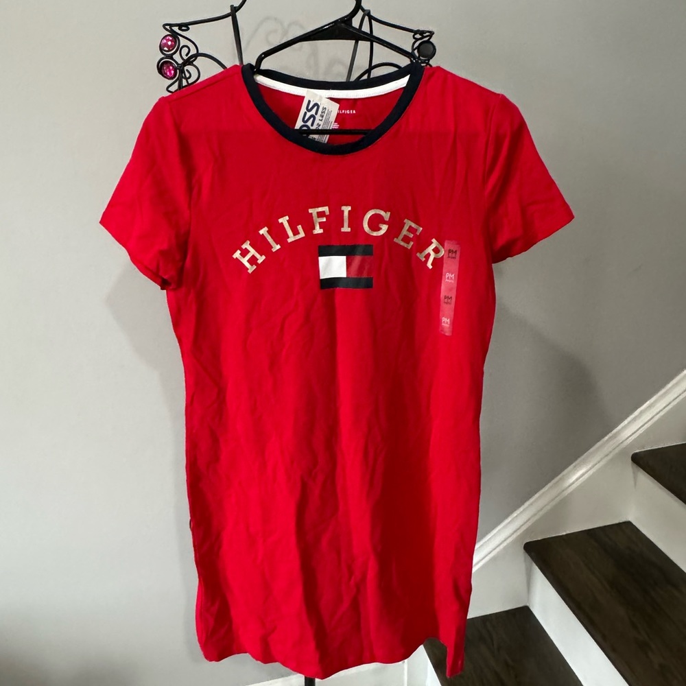 NWT Women’s Red Tommy Hilfiger Dress Medium PM